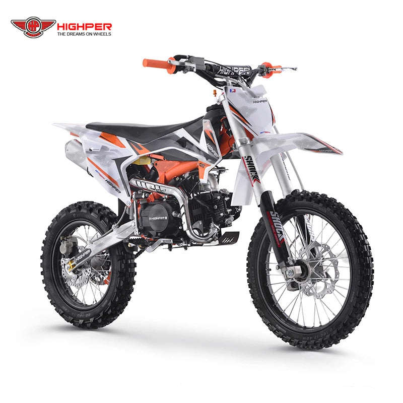 125CC 4Stroke Gas Powered Mini Bike Off Road Motorcycle With Off Road Tires Front Rear Disc Brakes Up To 60 Mph Max Load 330 LBS