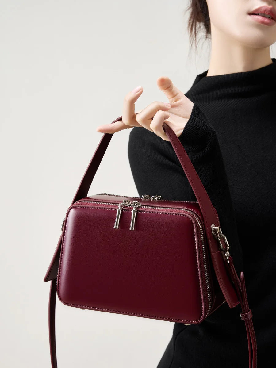 YANATARI underarm cowhide Genuine leather handbags women vintage shoulder bag female crossbody bags luxury high quality 2026