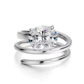Smyoue 1CT-3CT Certified 14K Plated Moissanite Solitaire Ring Women Wedding Lab Diamond Band Pure 925 Silver 100% Shani Abergel