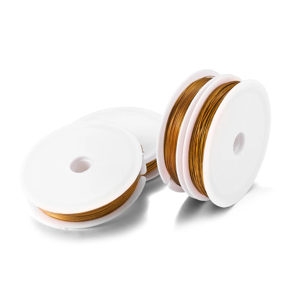 1 Roll/lots 0.3-1.0mm Resistant Strong Line Stainless Steel Wire Tiger Tail Beading Wire For Jewelry Making Finding454