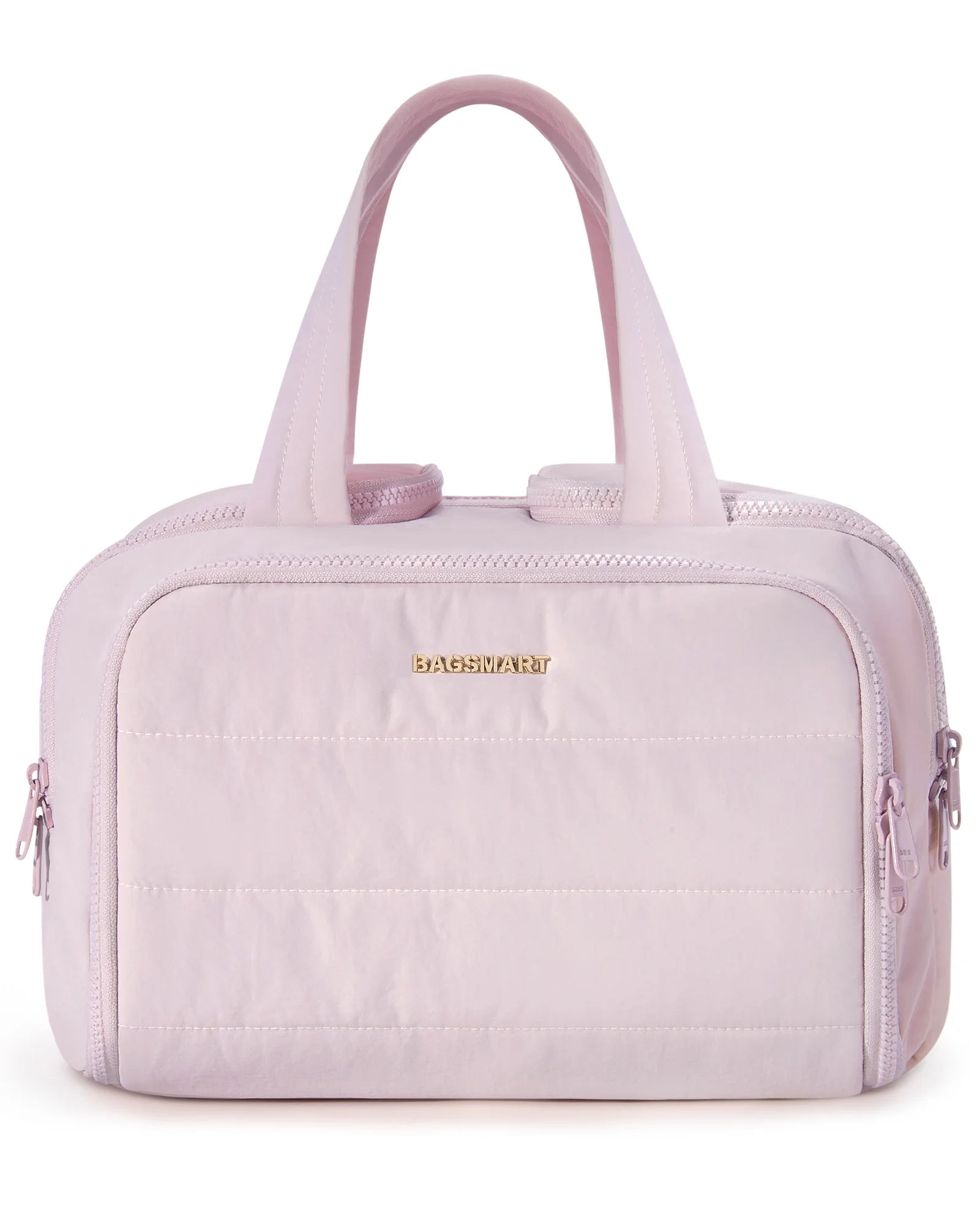 BAGSMART Large Capacity Travel Toiletry Bag Opening Makeup Bag Portable Cosmetic Storage Bag With Handle For Accessories Toiletr