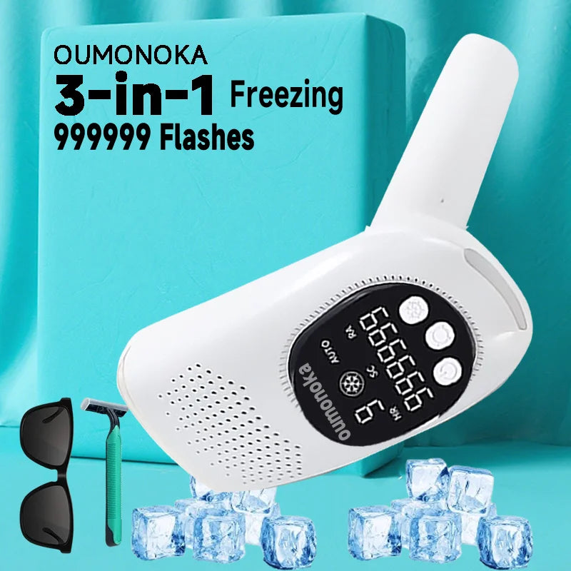 Permanent Laser Hair Removal Women's Depilators Facial Shaving Hair Cutting Machine Men's Razor Shaver Mower IPL Laser Epilator