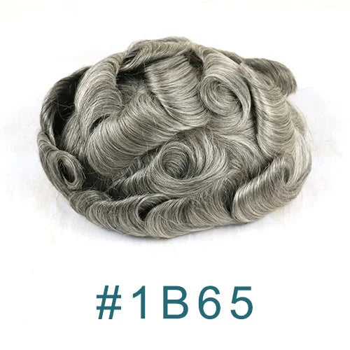 100% Human Hair Ombre Honey Brown Men's Wig Capillary Prosthesis System Natural Hairline Durable Thin Skin Base Man Toupee