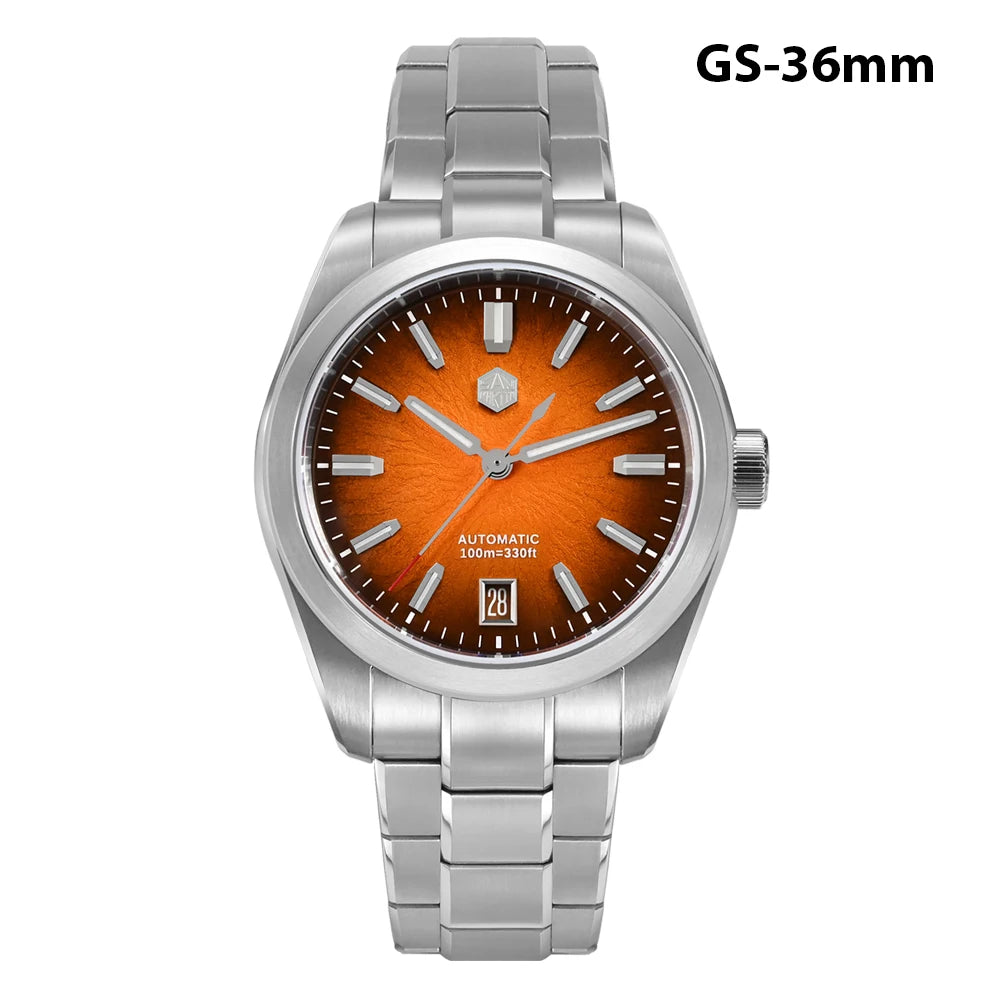 San Martin New 36mm Men Watch Miyota 9015 Chinese Original Design JianZhan Gada Mechanical Watches Waterproof Luminous SN0144