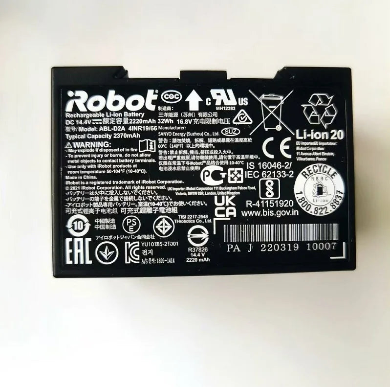 14.4V 1800mAh i7 Battery Replacement for iRobot Roomba e & i Series i7+ e5 7150 7550 i3 3150 i3+ 3550 i4 4150 Parts