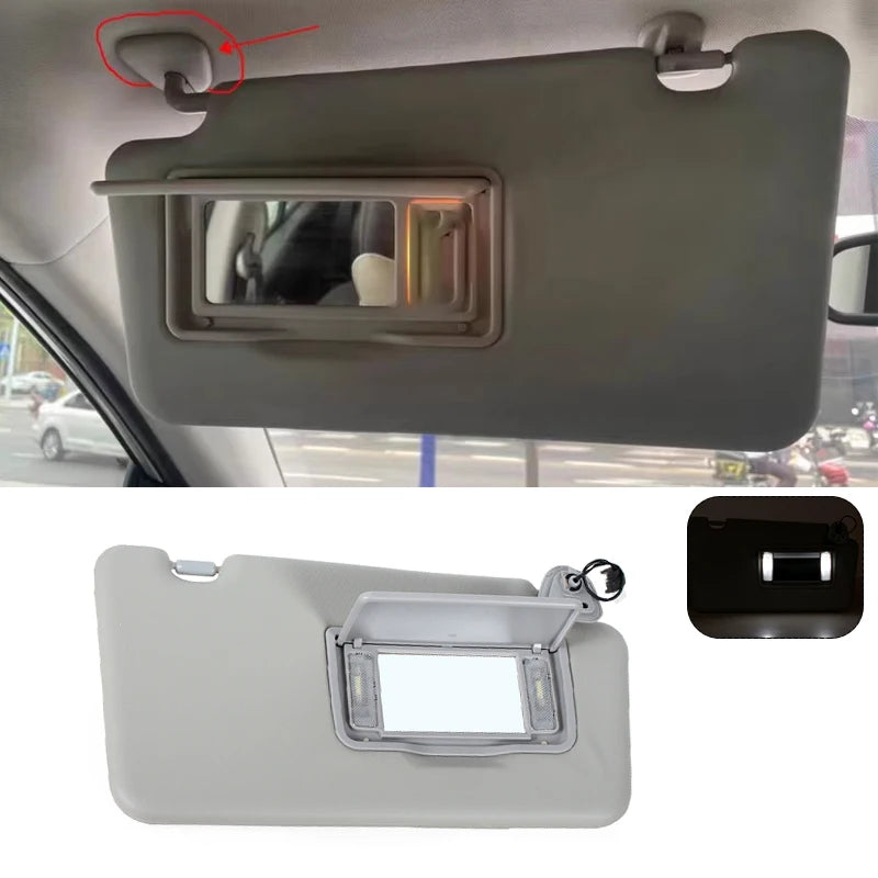 For Renault Koleos 2008-2016 Front Sunvisor Wth Makeup Mirror With Light Car Accessories 96401JY65A 964005494R