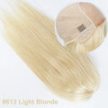 16inch Silk Top Wig without Lace Front #613 Real Virgin European Human Hair Wig with 1cm PU Silicone Base Natural Scalp