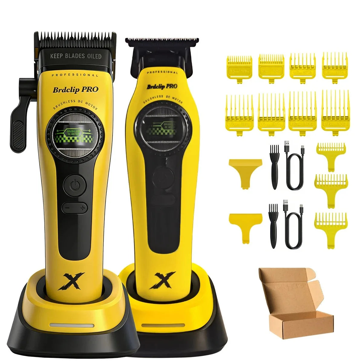 WMARK NG-8632 Professional Electric Hair Clipper 9000RPM DLC Blade Hair Trimmer with Spare Blades 10000RPM Shaver Barber Kit