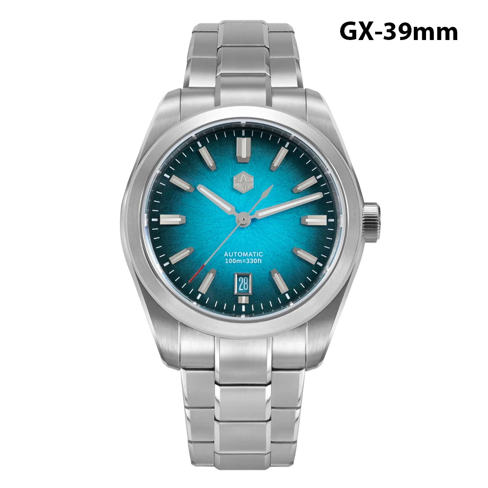 San Martin New 36mm Men Watch Miyota 9015 Chinese Original Design JianZhan Gada Mechanical Watches Waterproof Luminous SN0144