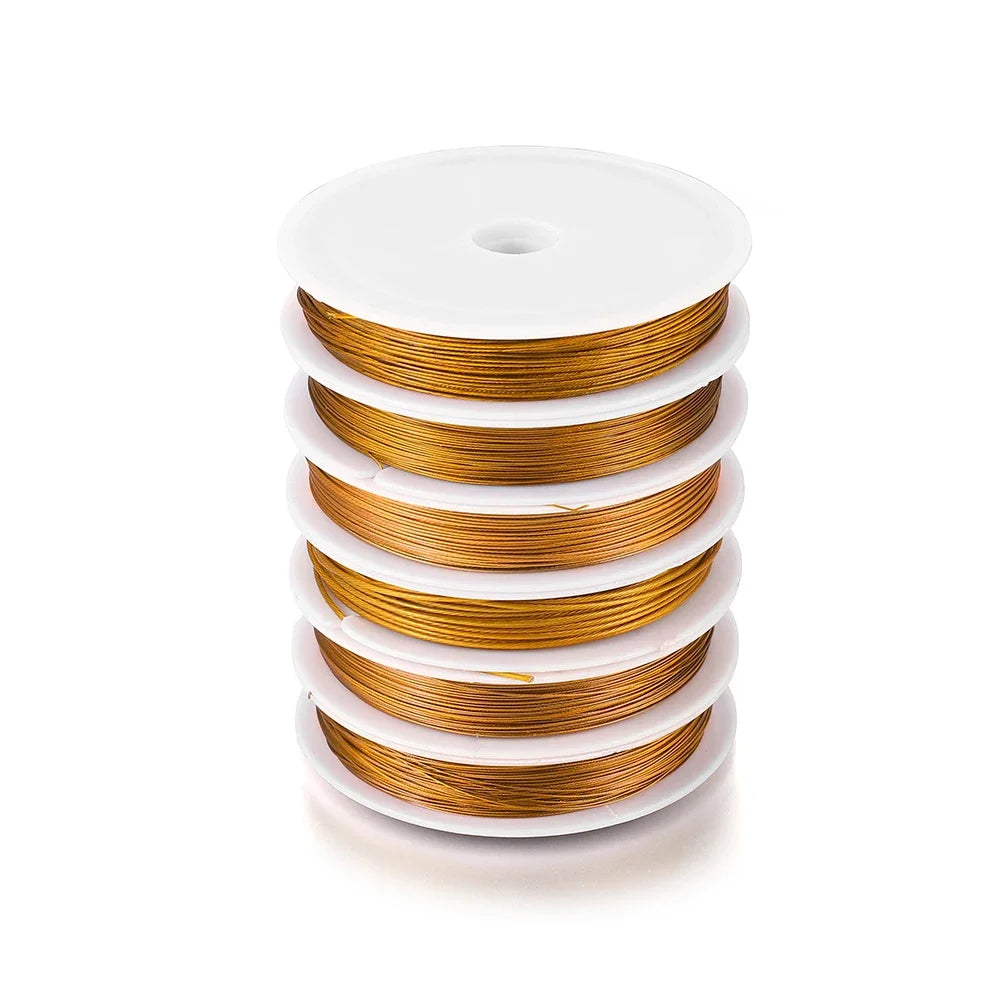 1 Roll/lots 0.3-1.0mm Resistant Strong Line Stainless Steel Wire Tiger Tail Beading Wire For Jewelry Making Finding454