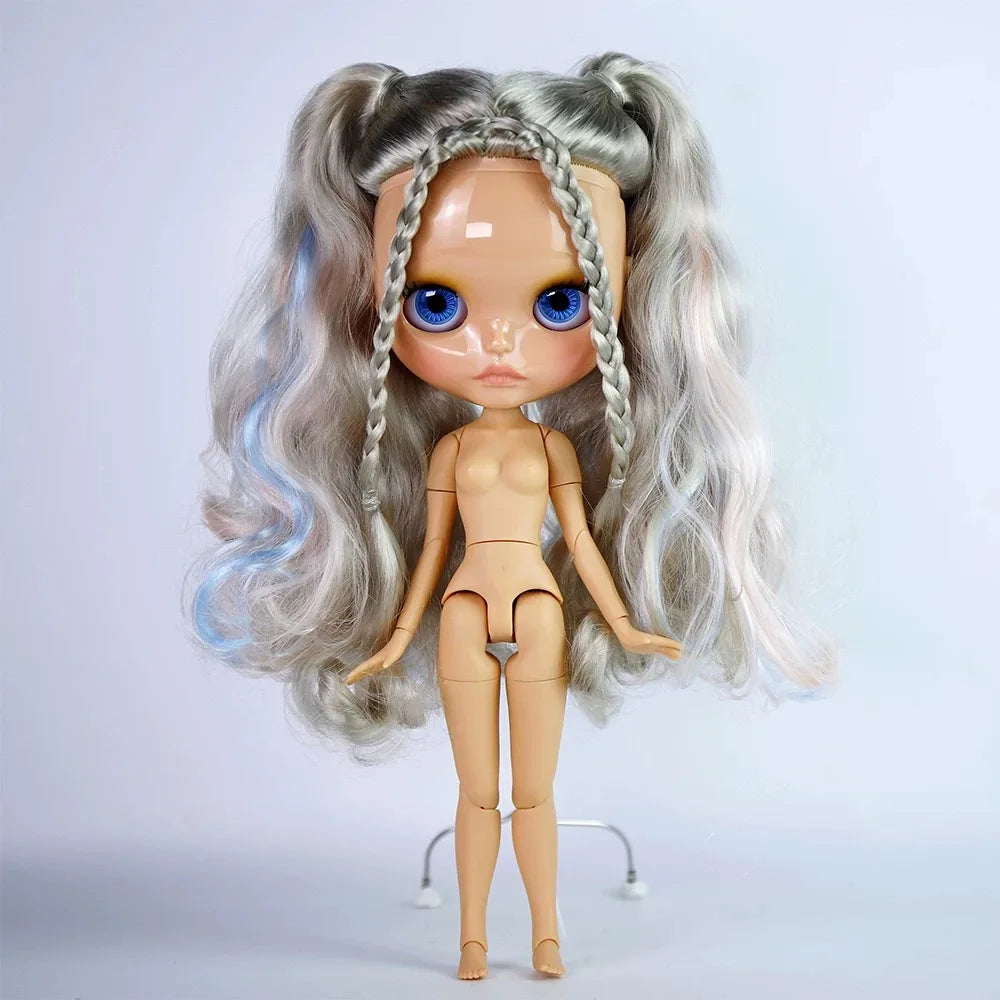 ICY DBS Blyth 30cm Doll Tan Skin Matte Face Glossy Face Pouting Lips 19 Joints Body Doll DIY Makeup Costume Doll Girls Gift Toy