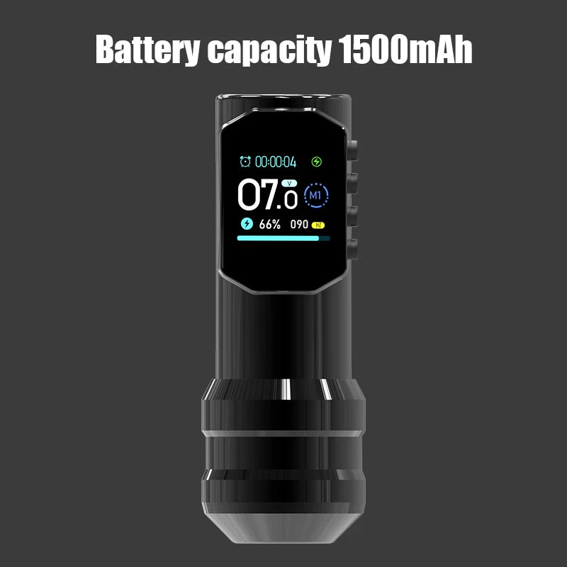 Large Color Screen Digital Display YILONG Wireless Tattoo Pen New Permanent Makeup Tattoo Machine with 1500MAH Power Tattoo Gun