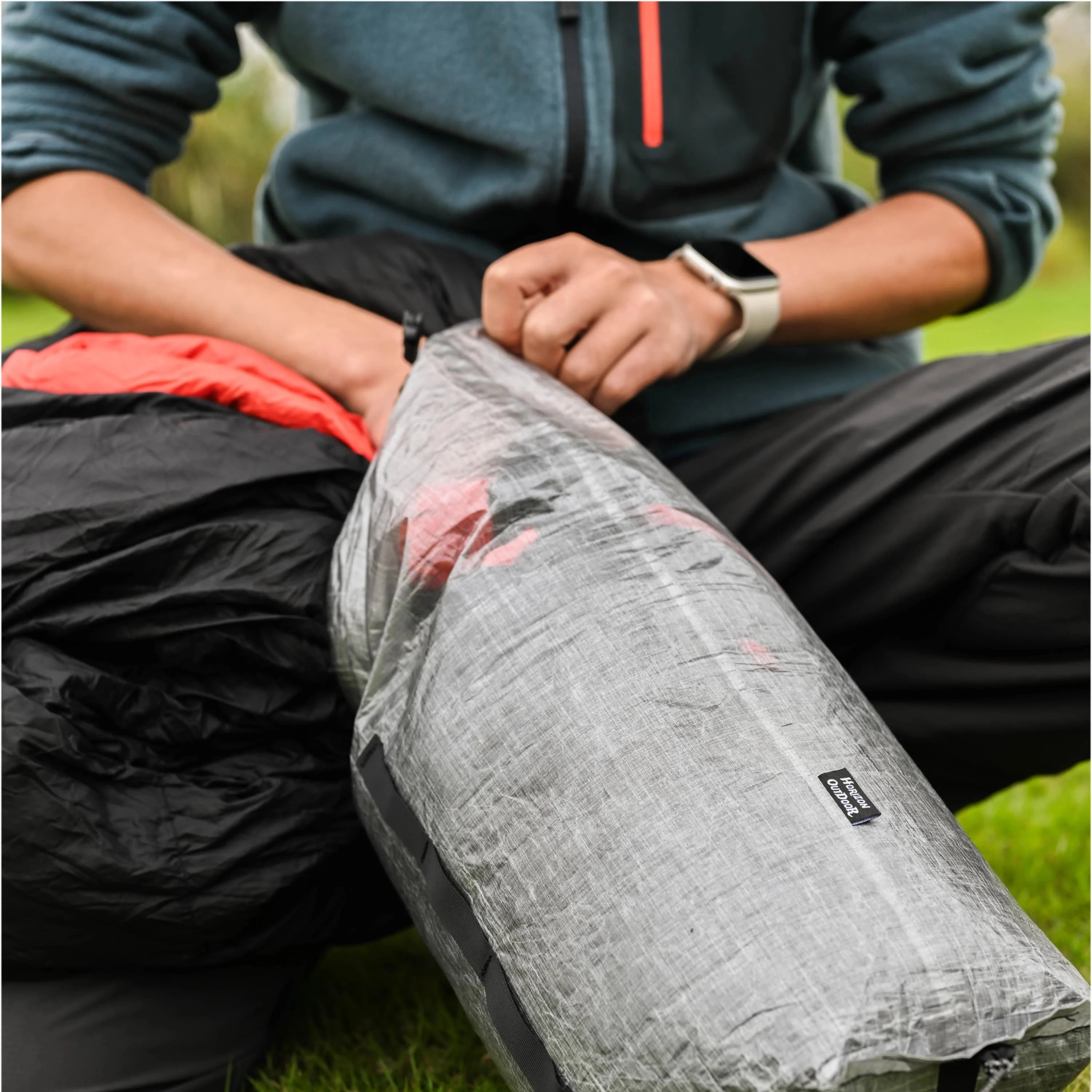 [HODR] Dyneema Compression Sack for Sleeping Bag Storage Sack DCF Waterproof Roll-Top for Sleeping Bags, Camping Gear Storage