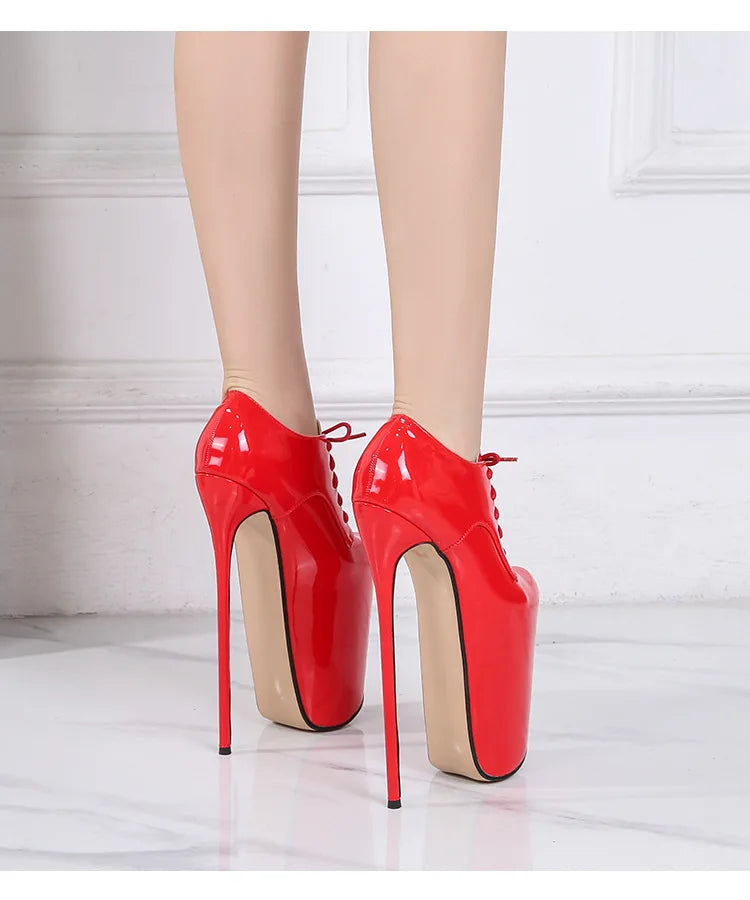 19cm 22cm slim high heels size 50 women's round toe high heels slim high heels short boots steel tube dance shoes