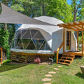 6-8 Person Outdoor Party Dome Tent Large Restaurant Dome Tent Strong Wind Resistance Glamping Dome  Hotel Luxury Geodesic Domos