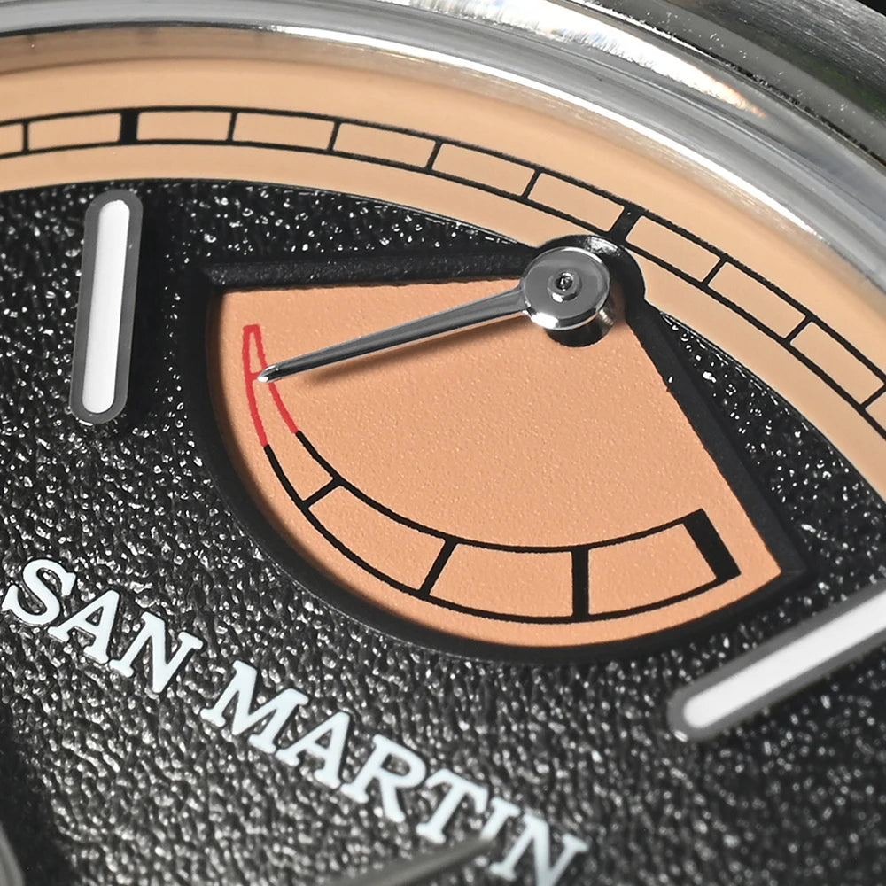 San Martin New 39mm Men Watch Miyota 9132 Power Reserve Display Original Design Mechanical Watches Waterproof Luminous SN0144