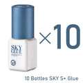 10 Bottles SKY Glue For Eyelash Extension Korea 5ml Black Red Blue Cap Beauty Health Lava Lash Shop Makeup Tools Adhesive