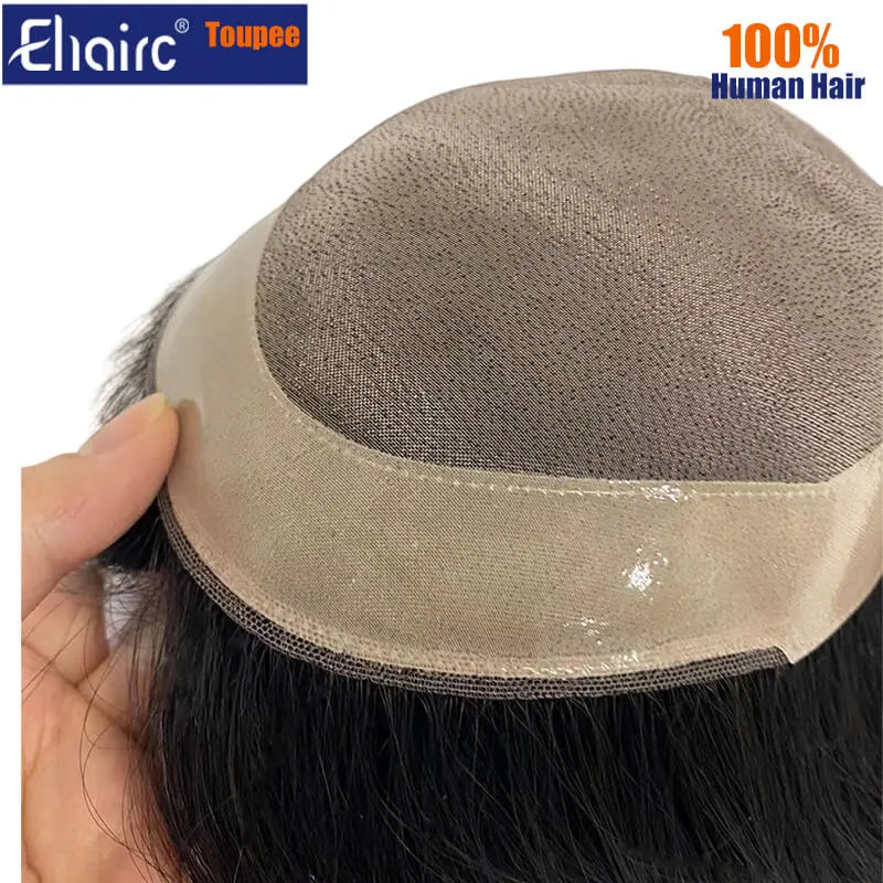 Customized 180% Density Mono Base Men Toupee  Long Wig For Men Men's Wigs Durable Male Hair Capillary Prosthesis Man Wig