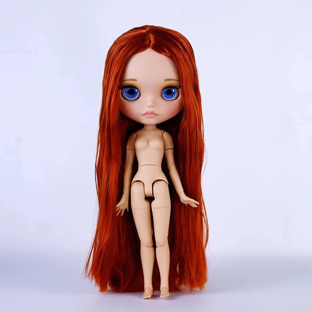 ICY DBS Blyth 30cm Doll Tan Skin Matte Face Glossy Face Pouting Lips 19 Joints Body Doll DIY Makeup Costume Doll Girls Gift Toy