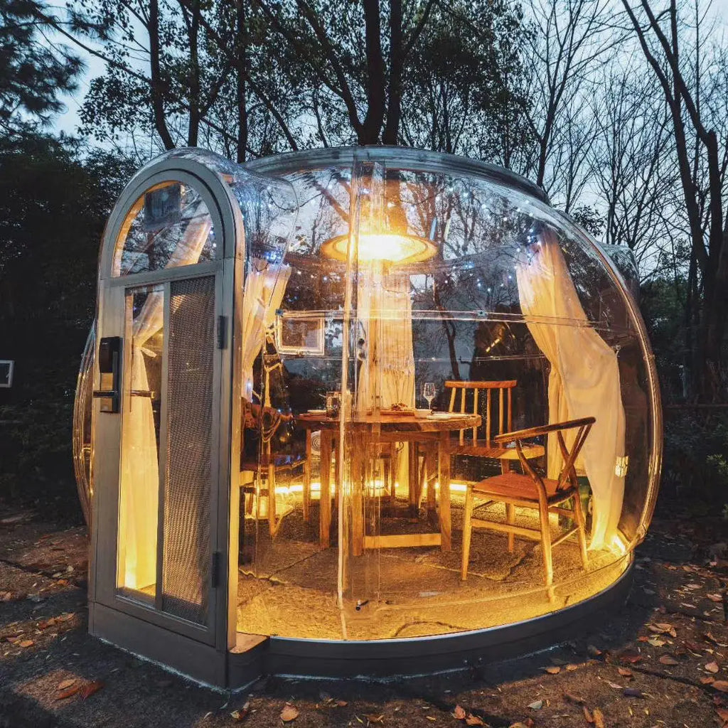 Bubble Tent Transparent Starry Sky Igloo Dome for Camping Waterproof PC Material Perfect for Family Adventures&Stargazing Nights