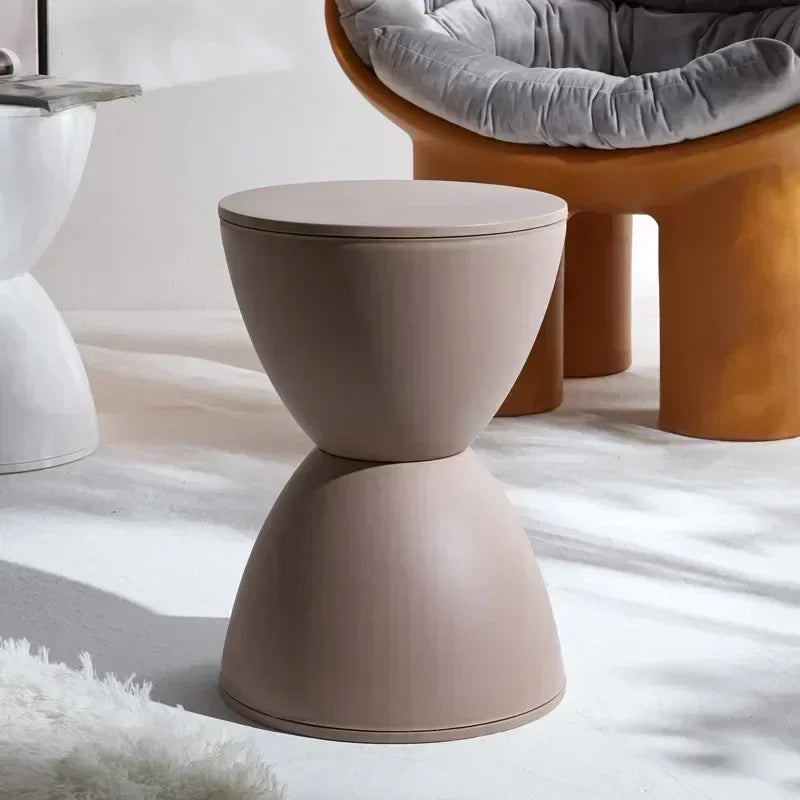Nordic Shoe Changing Stool for Home Simple Living Room Stool Children Low Stool Thick Plastic Creative Circular Stools Furniture