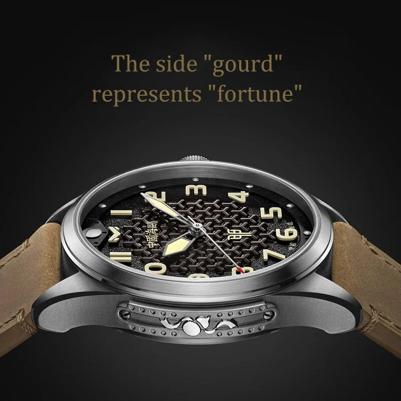 Seagull 43MM Men's Watch Automatic Mechanical Watches Luxury Top Brand Unique Rabbit Print Sapphire 100M Waterproof Clock 6153