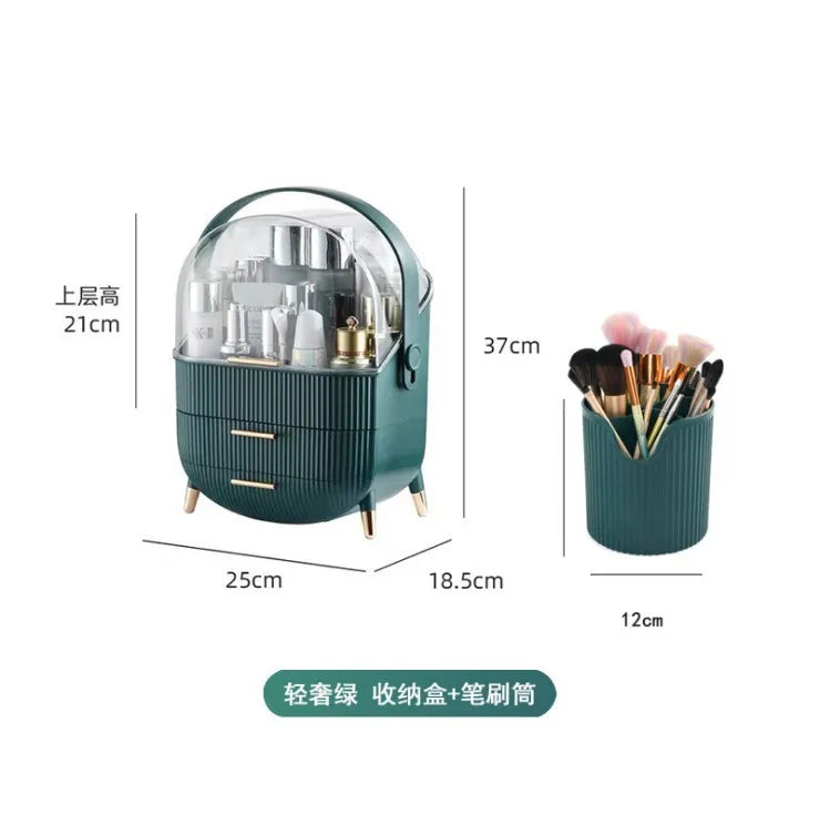 Cosmetic Storage Box Bathroom Big Capacity Waterproof Dustproof Jewelry Makeup Organizer Home Skin Care Make Up Storage Drawer