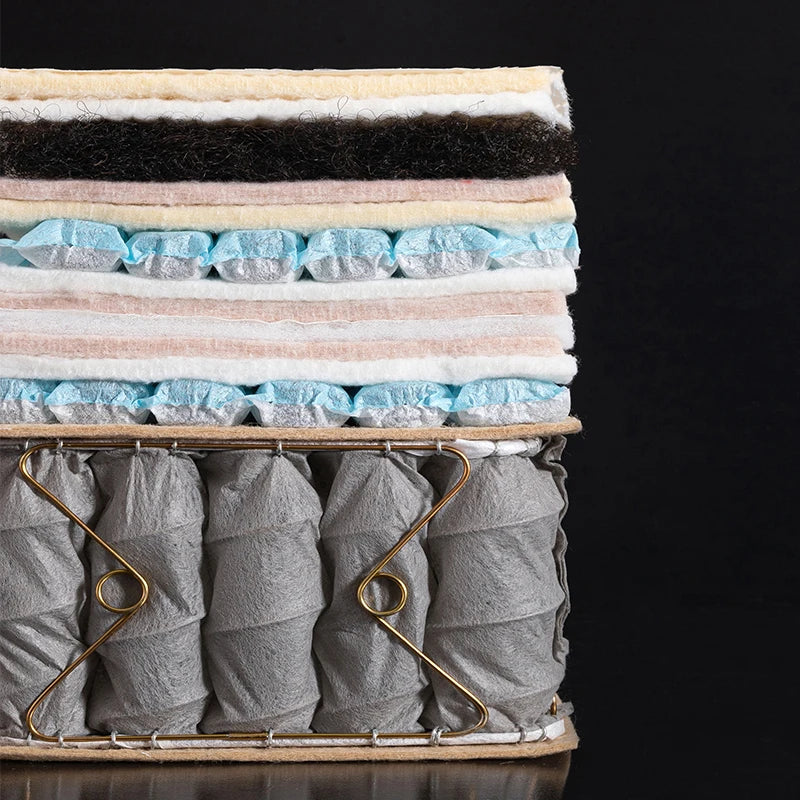 Eco-Friendly Horsehair Mattress - Hand-Tufted, Natural Wool, Camel Hair, Soy Cotton, 3 Firmness, No Glue, Custom Sizes
