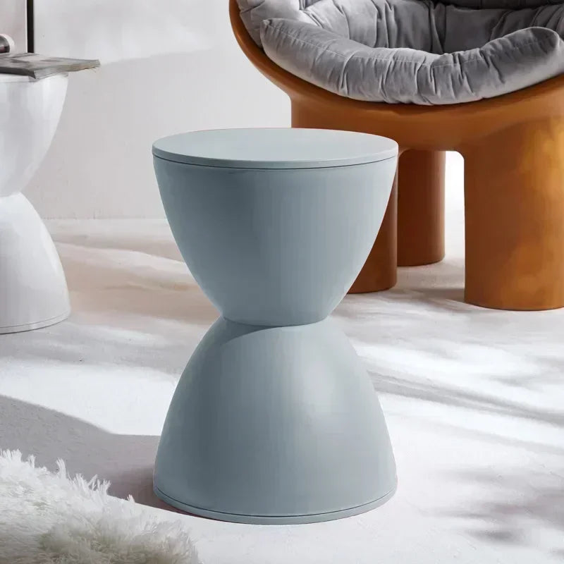 Nordic Shoe Changing Stool for Home Simple Living Room Stool Children Low Stool Thick Plastic Creative Circular Stools Furniture