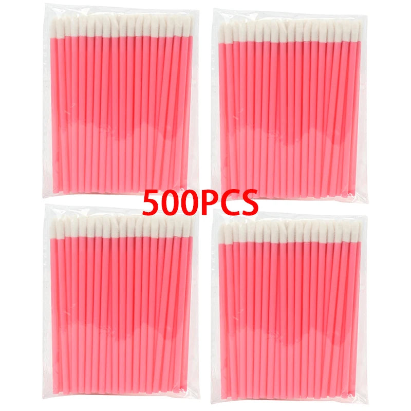 500PCS Eyelashes Brushes Wholesaler Disposable Lip Brush Set For Eyelash Extension Mascara Eyebrow Wands Applicator Makeup Tool