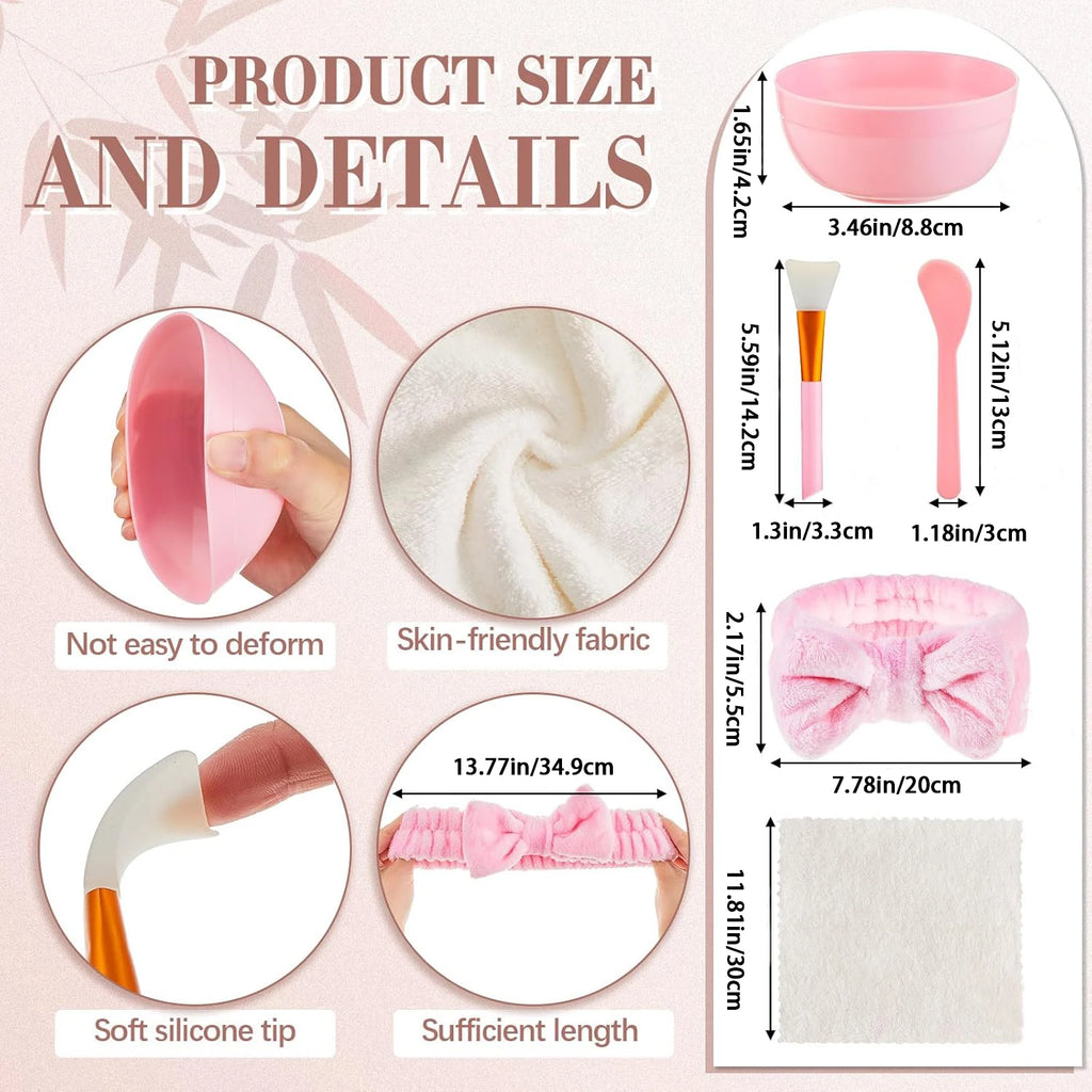 6-18 Sets Kids Pink Spa Party Supplies for Girls Makeup Sleepover Kit Spa Birthday Party Favors Supplies Gift for Children
