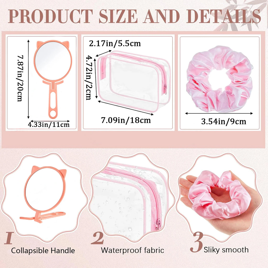 6-18 Sets Kids Pink Spa Party Supplies for Girls Makeup Sleepover Kit Spa Birthday Party Favors Supplies Gift for Children