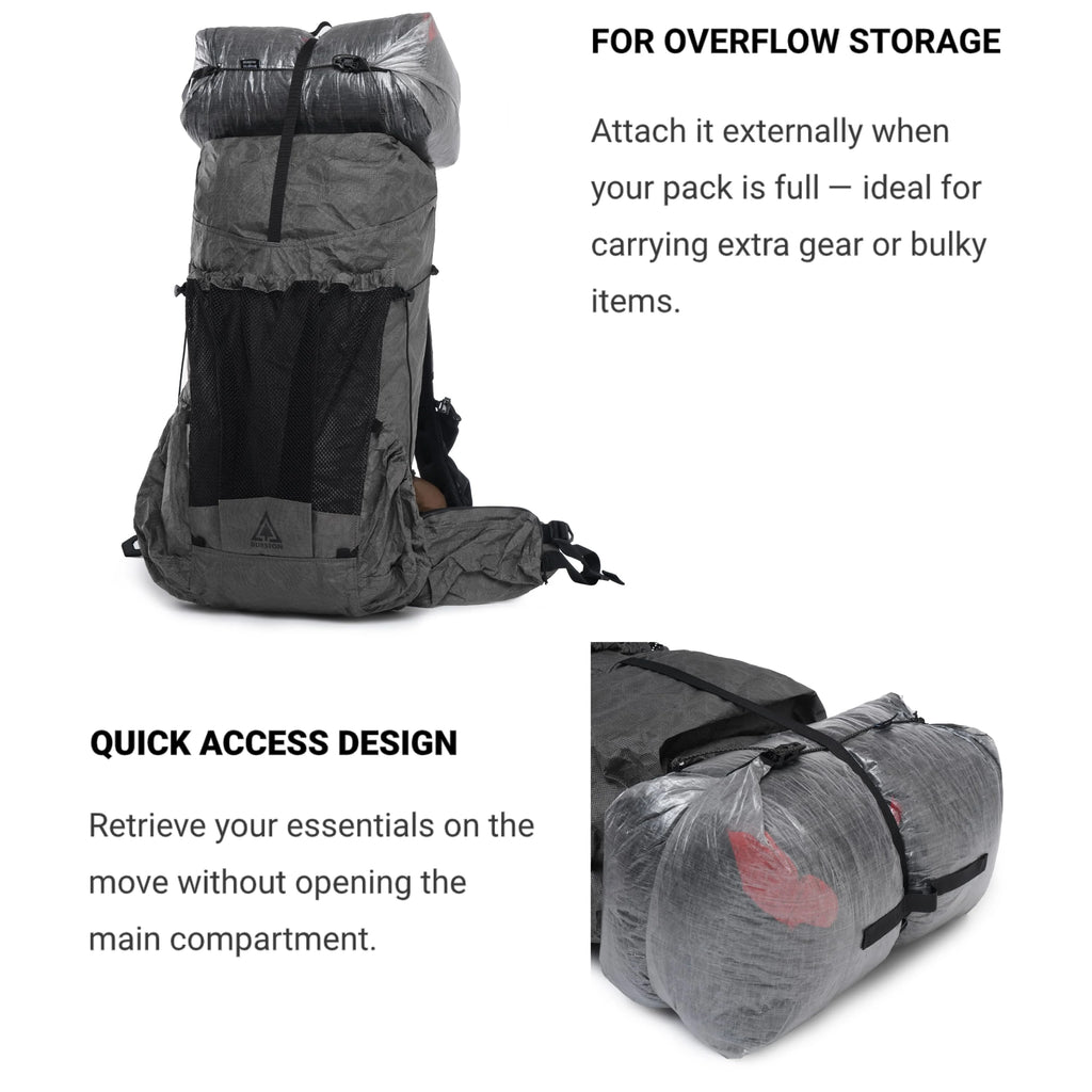 [HODR] Dyneema Compression Sack for Sleeping Bag Storage Sack DCF Waterproof Roll-Top for Sleeping Bags, Camping Gear Storage