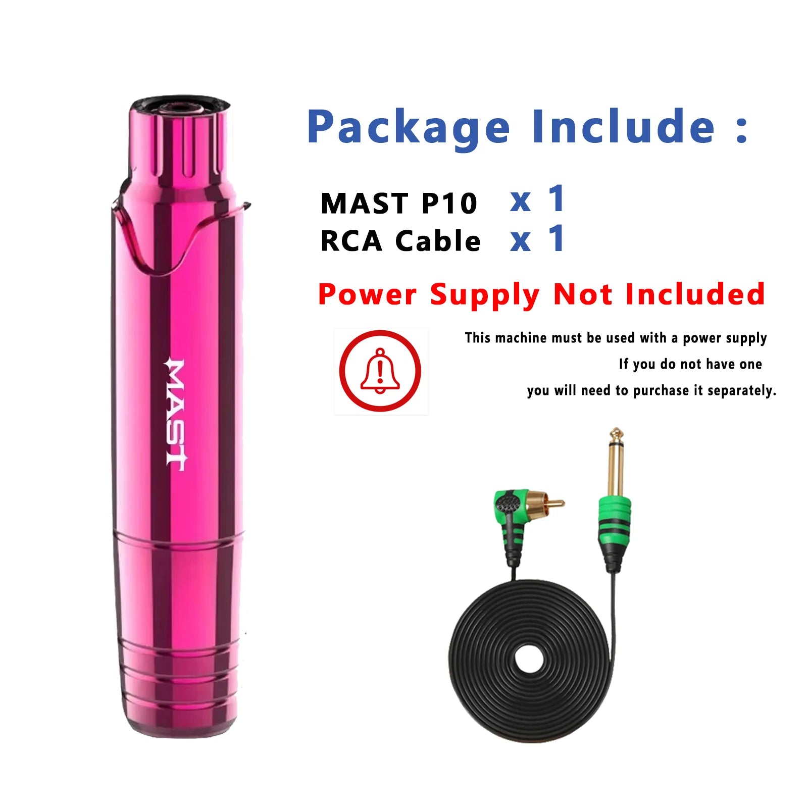 Mast P10 Complete Tattoo Kit Permanent Makeup Tattoo Machine Pen Set Power Supply Mast PRO Cartridge for Tattoo Artist