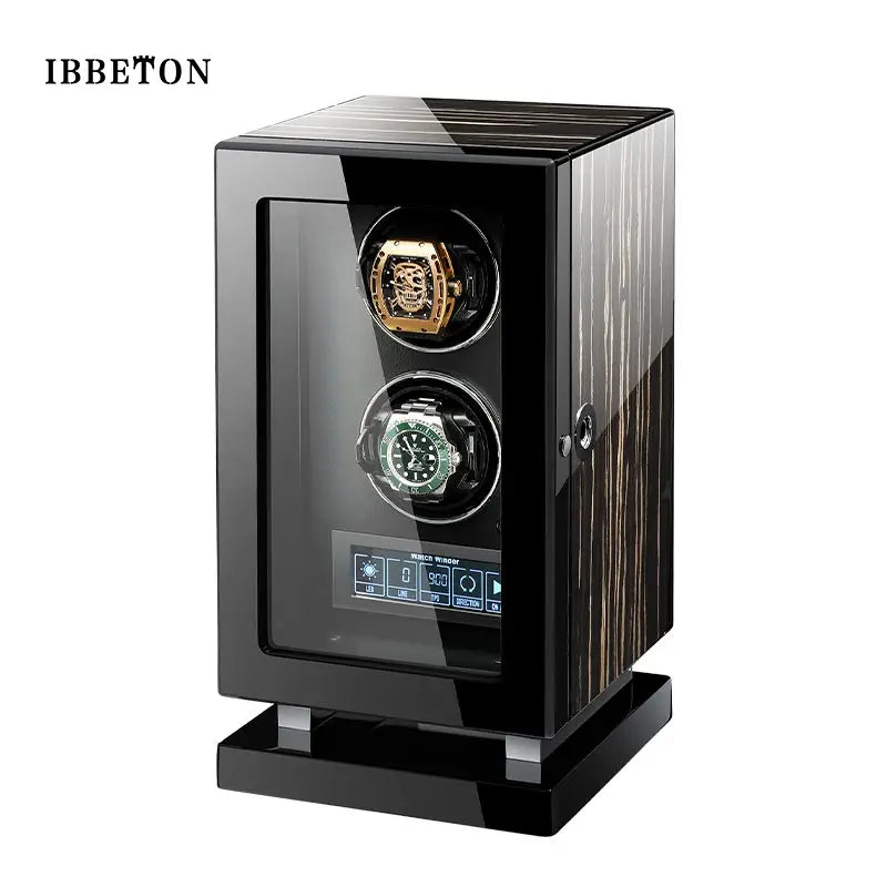 Luxury Automatic Watch Winder 2 4 6 9 12 24 Watches with Mabuchi Motor LCD Touch Screen and Remote Control Watch Storage Box