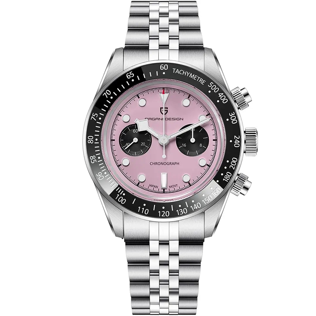 PAGANI DESIGN 2026 New Retro Men's Watches Luxury Quartz Wristwatches Chronograph AR Sapphire Mirror Watch For Man ceramic Bezel