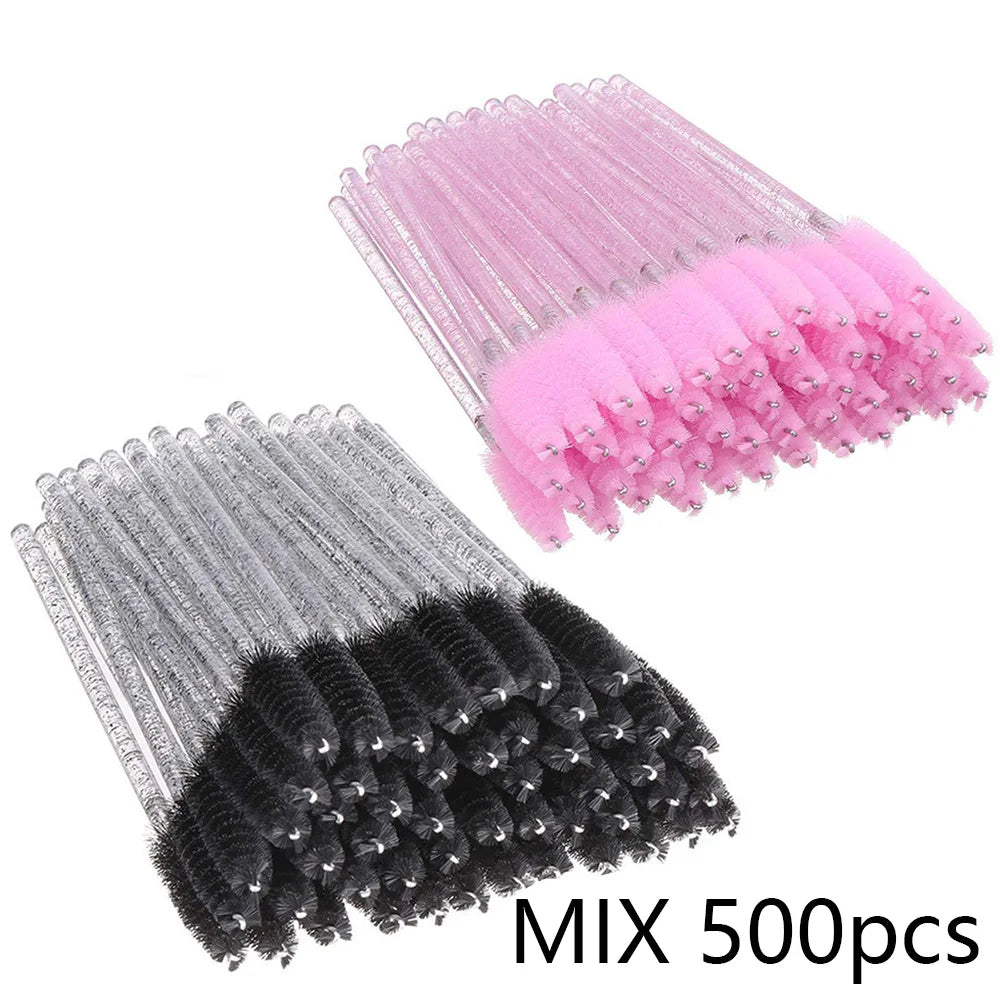 500PCS Eyelashes Brushes Wholesaler Disposable Lip Brush Set For Eyelash Extension Mascara Eyebrow Wands Applicator Makeup Tool