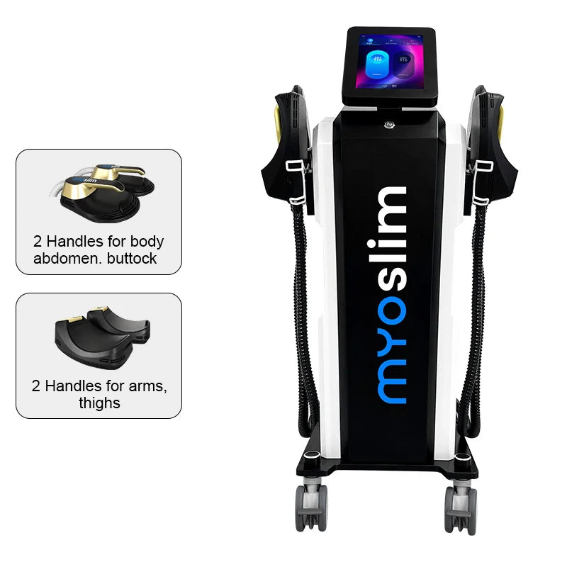 6500W RF 15T 200HZ Myoslim Body Shaping Machine Muscle Growth Fat Burn High-Intensity Electromagnetic Stimulator