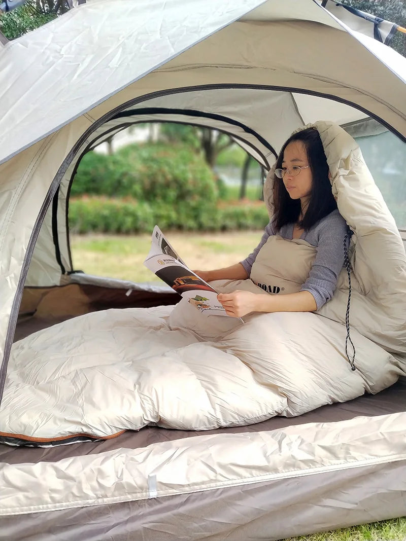 Lohascamping Down Sleeping bag Machine washable Ultralight 3 Season Sleeping Bags for home Traveling Camping sleeping bag