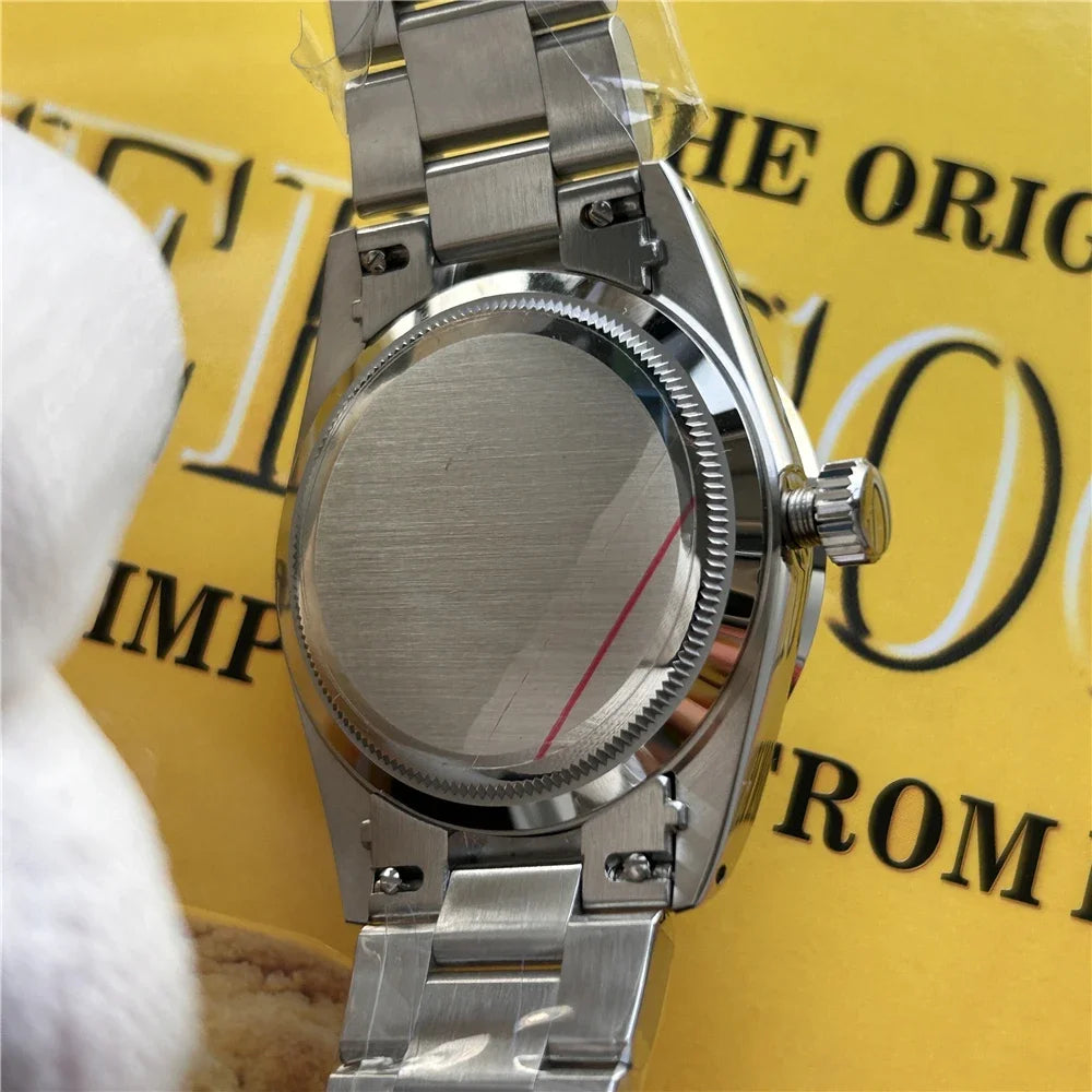 Hruodland 2025 New 36mm Retro Men Automatic Mechanical Watches F029 NH38 Men Dress Watches Stainless Steel 20Bar Diving Clock