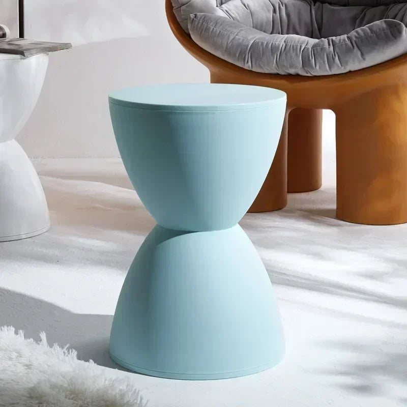 Nordic Shoe Changing Stool for Home Simple Living Room Stool Children Low Stool Thick Plastic Creative Circular Stools Furniture