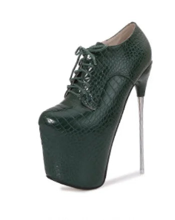 19cm 22cm slim high heels size 50 women's round toe high heels slim high heels short boots steel tube dance shoes