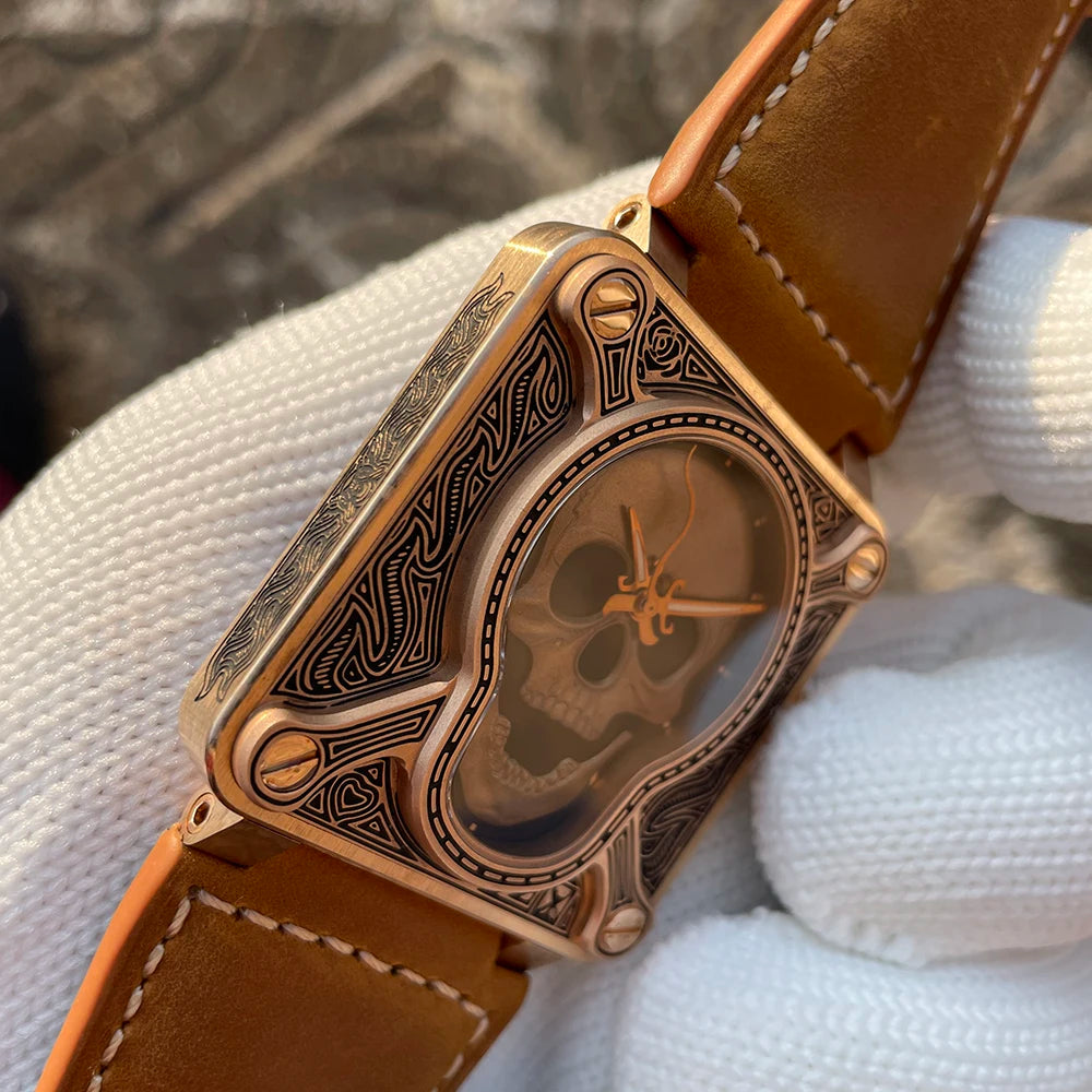 STEELFLIER Official SF761S Special Bronze Wristwatch Luminous 20Bar Waterproof NH35 Movement Luxury Men's  Mechanical Watches
