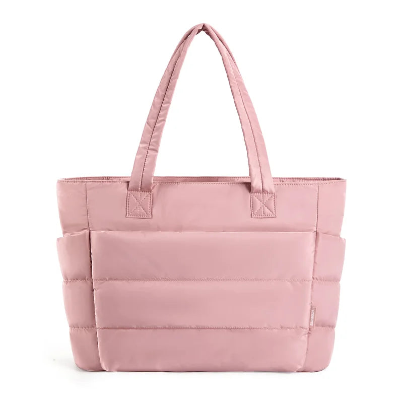 BAGSMART Tote Bag Puffy Padded Women's Bags Leisure Commuting Handbag Large Capacity Mommy Go Out Storage Organizer