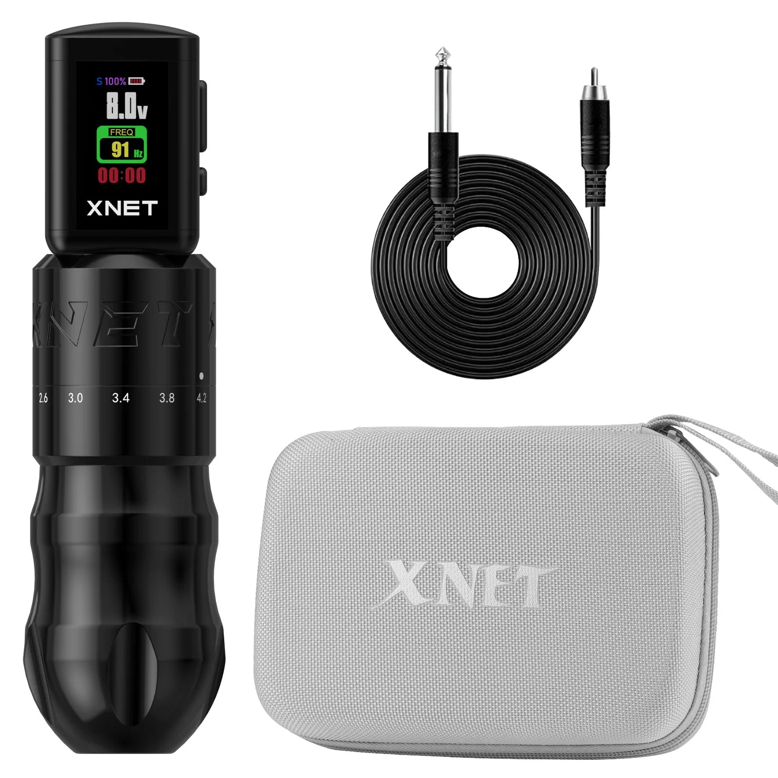 XNET Talos Adjustable Wireless Tattoo Machine Pen 2.0-4.2mm Coreless Motor For Dotwork Tattoo Makeup Microplasty Pen For Tattoo