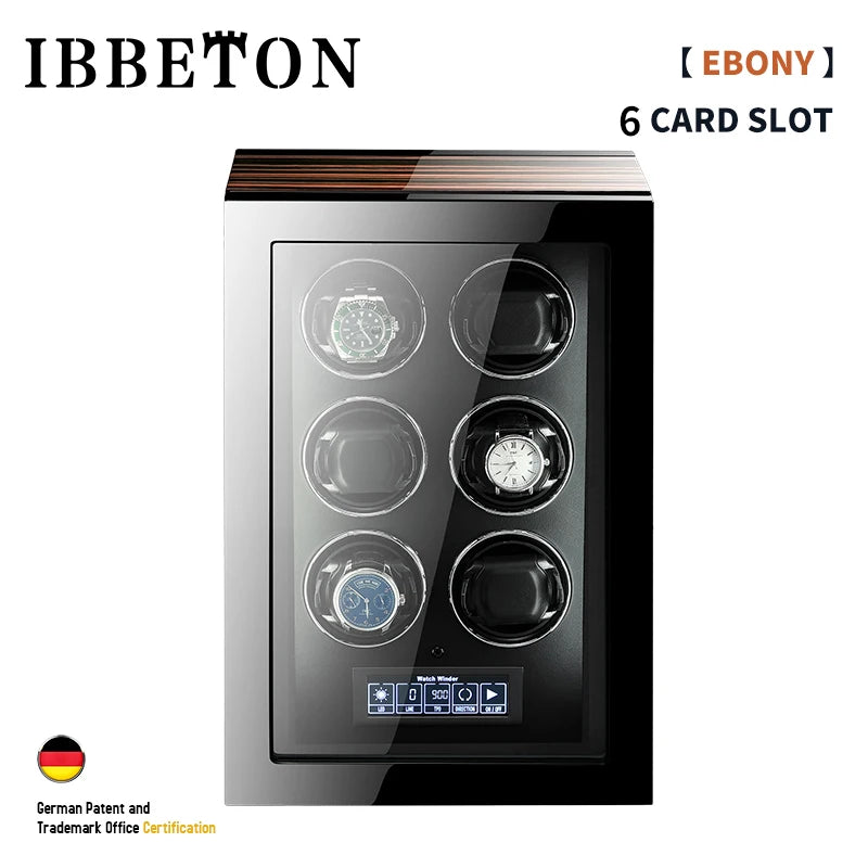 Luxury Automatic Watch Winder 24 Watches with Mabuchi Motor LCD Touch Screen and Remote Control Watch Storage Box