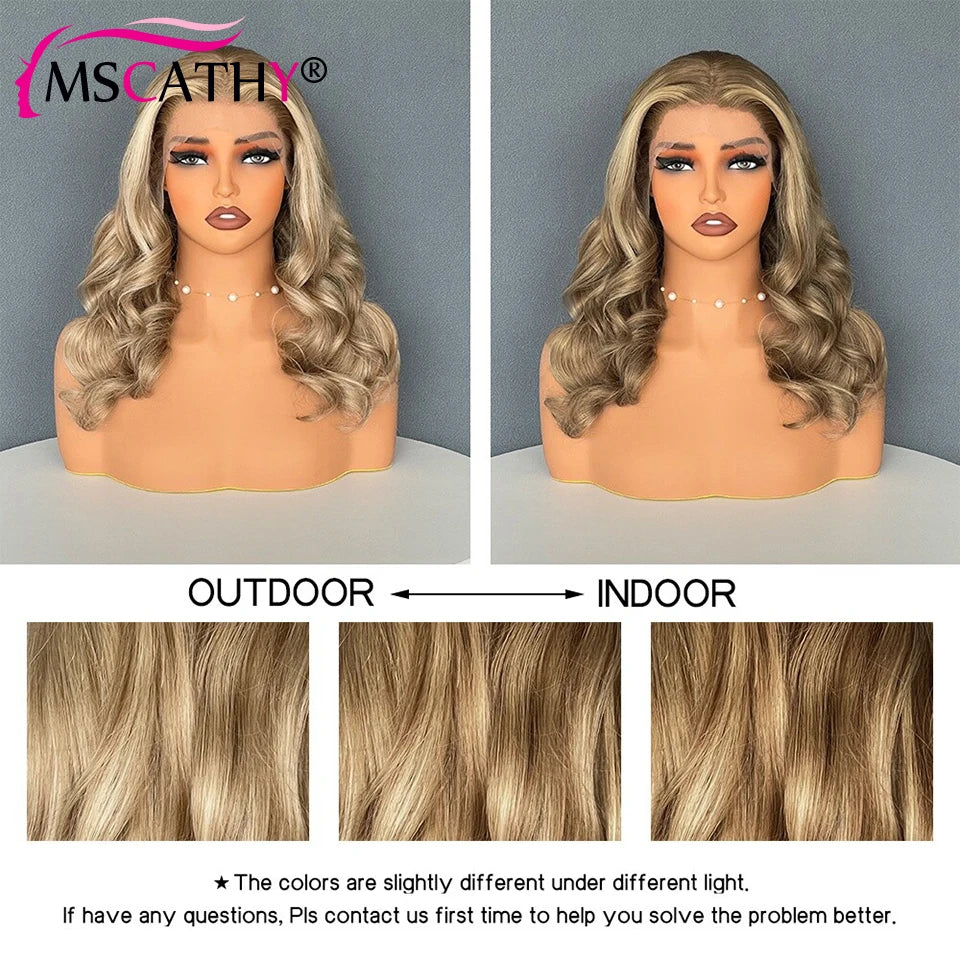 200% Ash Blonde Body Wave Lace Front Wig 13x4 Glueless Braizlian Remy Human Hair Wigs HD Transaprent Lace Frontal Wig Wear To Go