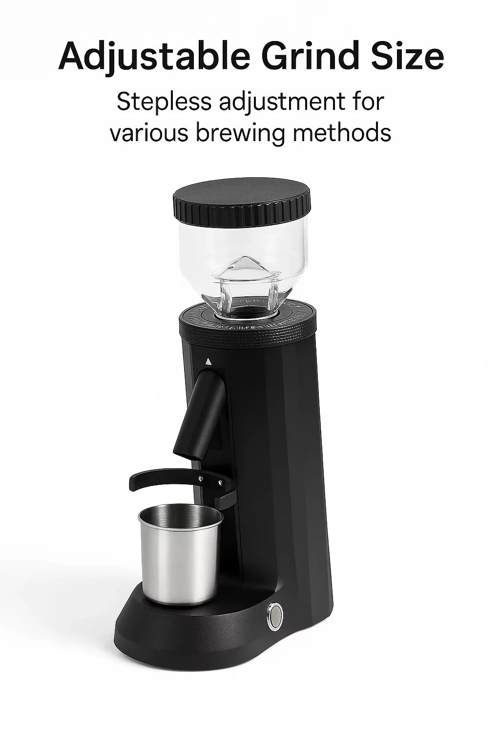 CAFOVO G848C Household Coffee Bean Grinder 48mm Stainless steel Conical Burr Stepless Adjustment for Espresso and Filter Mill