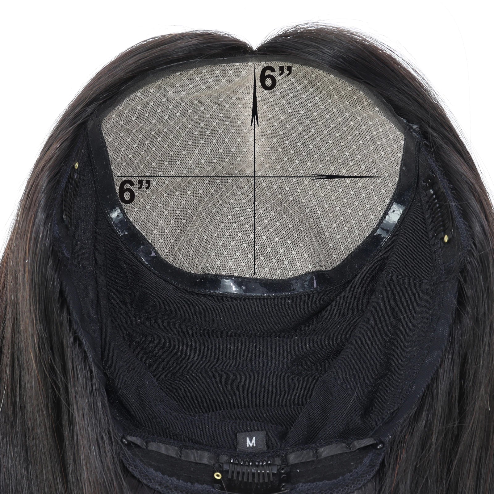 Women Silk Top Full Lace Wig with PU Front Layer Virgin European Human Hair Wig 6x6" Silk Base Wigs with Elastic Net Wear to go