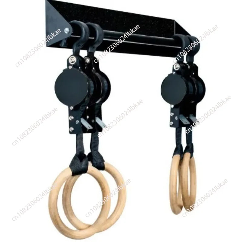 Weight fitness training gymnastics rings gym rings adjustable digital strap pull ring suit workout